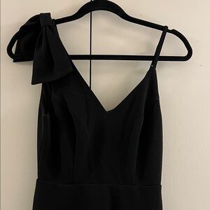 Lulu's Chic Black One-Shoulder Dress